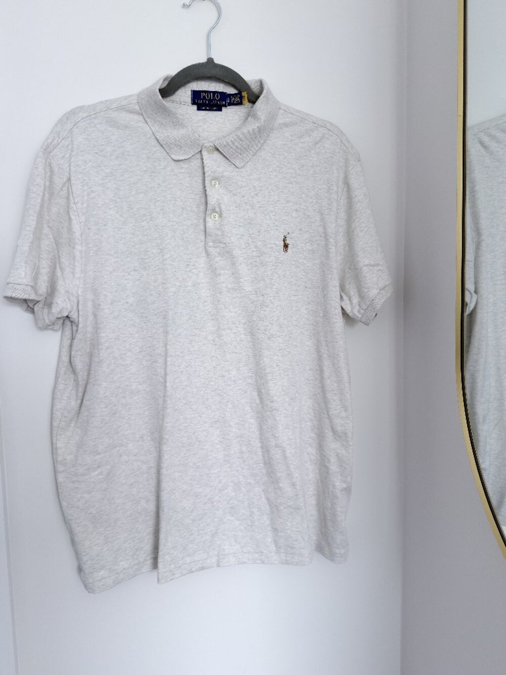 POLO - Ralph Lauren Cotton Golf Shirt - Mens - L - Slim Fit